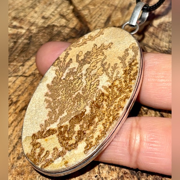 Large Dendritic Agate Pendant 2 7/8” - Picture 5 of 14